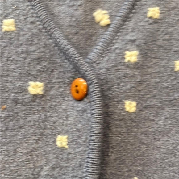 Marisa Christina Women's Size Medium 100% Wool Blue Vintage Holiday Vest - Picture 8 of 11